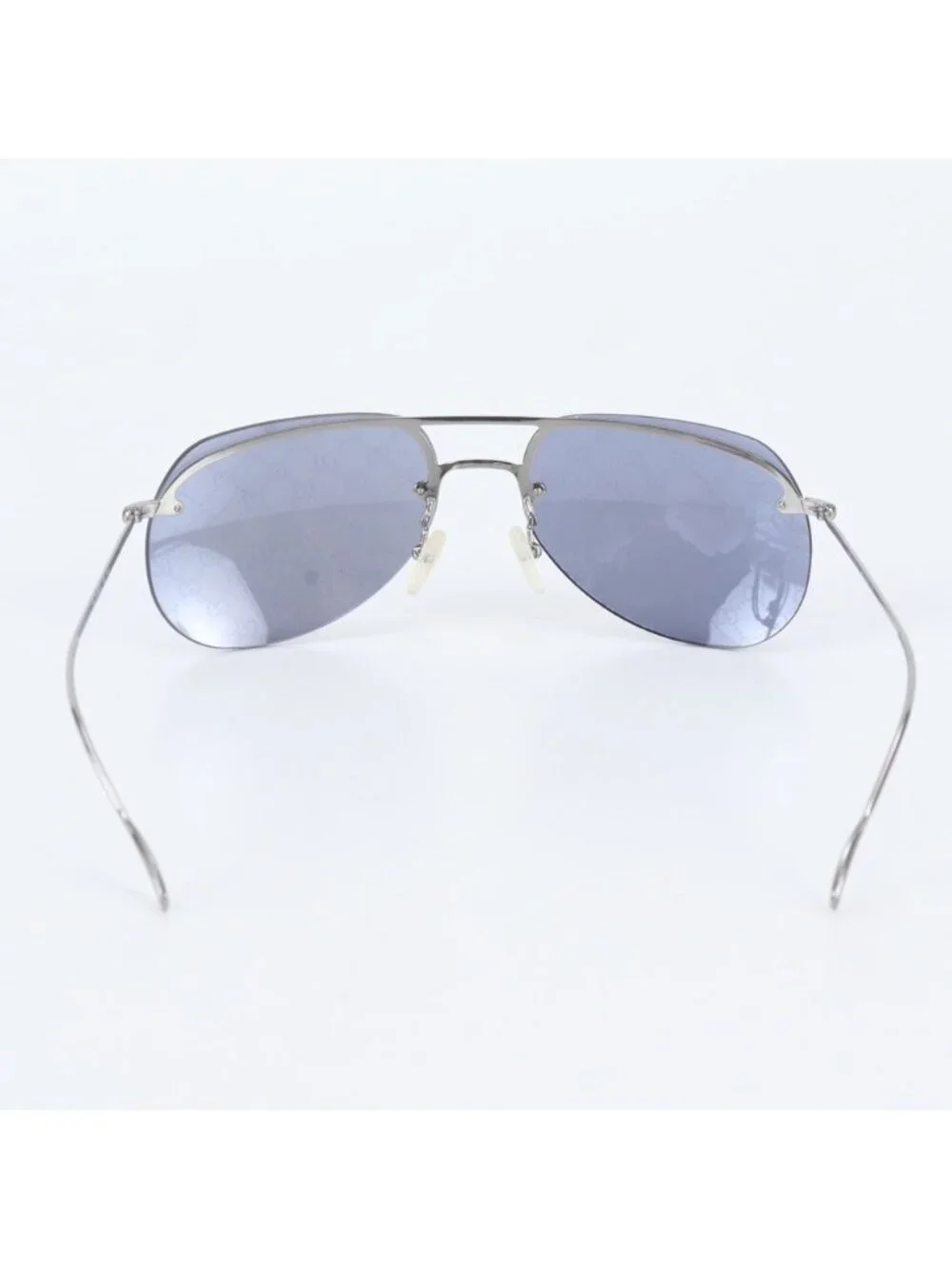 Gucci 59 16 GG Pattern Mirror Lens Sunglasses Double Bridge Eyewear